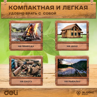 Садовая пила DELI 330мм DL580933  сталь 65MN, шаг зубьев 7 TPI, обрезиненая ручка, шлифовка зубов с 3-х сторон, двухрядное распределение кромок 98484