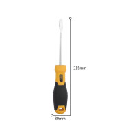 Шлицевая отвертка DELI SL6х100мм DL6361001 Cr-V, магнит, TPR+PP ручка 98353