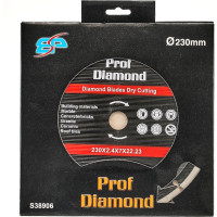 Диск алмазный TORGWIN отрезной сегмент по бетону 230x22.2/7.0x2.4мм. "Prof Diamond" Professional for Stone S38906