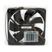 Тихий вентилятор Gembird 120x120x25, гидрод., 3 pin/4pin Molex, провод 30 см, S12025H-3P4M