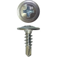 Саморез с прессшайбой Daxmer ПШС 4,2x13 цинк, усиленный, сверло, 800 шт 00-00468489