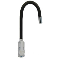 Смеситель для мойки Juguni с цветным изливом "Luxe" (черный) 0402.486