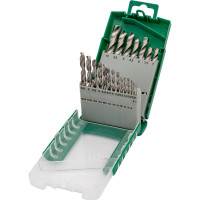 Набор сверел по металлу HSS 21 предмет, в пластиковом футляре Rockforce RF-924U21S(49384)