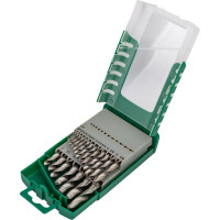 Набор сверел по металлу HSS 21 предмет, в пластиковом футляре Rockforce RF-924U21S(49384)