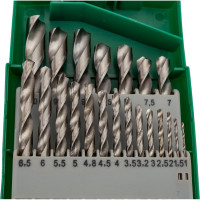 Набор сверел по металлу HSS 21 предмет, в пластиковом футляре Rockforce RF-924U21S(49384)