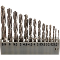 Набор сверел по металлу HSS 21 предмет, в пластиковом футляре Rockforce RF-924U21S(49384)