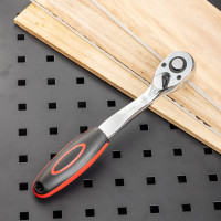 Ключ-трещотка DELI DL2522 1/2" 254 мм, 72 зуба, шестерня Cr-Mo, быстросъемная 104476
