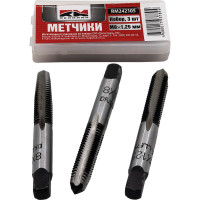Метрические метчики REDMARK M8х1,25мм 3 шт RM242105