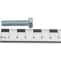 Болт МЕТАЛЛСЕРВИС M8x35, DIN 933, с полной резьбой, цинк, 30 шт. 1239322