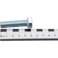 Болт МЕТАЛЛСЕРВИС М12x30, DIN 933, с полной резьбой, цинк, 10 шт. 1239327