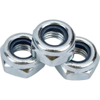 Гайка со стопорным кольцом МЕТАЛЛСЕРВИС М10, DIN 985, цинк, 50 шт. 1239395