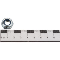 Гайка со стопорным кольцом МЕТАЛЛСЕРВИС М10, DIN 985, цинк, 50 шт. 1239395