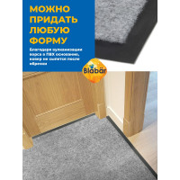 Влаговпитывающий коврик Бацькина баня Tuff 80x120 см, серый 92231