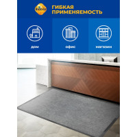 Влаговпитывающий коврик Бацькина баня Tuff 80x120 см, серый 92231