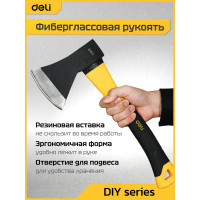 Топор DELI dl5709 800 г, фибергласовая рукоять 104493