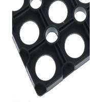 Грязезащитный коврик Бацькина баня 500x800x12 мм. Svart mjuk чёрный 92202