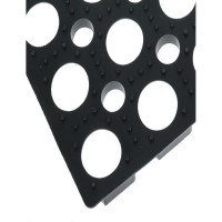 Грязезащитный коврик Бацькина баня 500x800x12 мм. Svart mjuk чёрный 92202