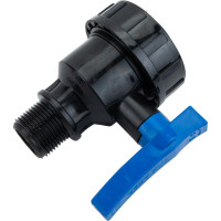 Шаровой компрессионный кран ПОЛИТЭК ВР/НР 3/4x3/4 ТПК-АКВА, 552223434