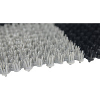 Коврик Бацькина баня Gras 54x82 см, черно-серый 92063