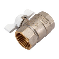 Шаровой латунный кран LD Pride 1 дюйм 47.300.25 W