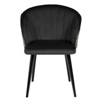 Стул BRADEX paola черный с жаккардом RF 0262