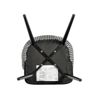 Стул BRADEX paola черный с жаккардом RF 0262