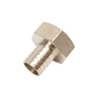 Штуцер для шланга сантехнический MasterProf 3/4", размером 1" х 20 мм латунный никелированный внутренняя резьба ИС.071907