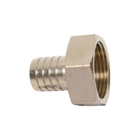 Штуцер для шланга сантехнический MasterProf 3/4", размером 1" х 20 мм латунный никелированный внутренняя резьба ИС.071907
