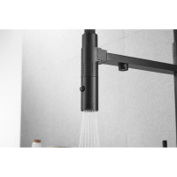 Смеситель для кухни ROSE с подключением к фильтру питьевой воды, черный R958H