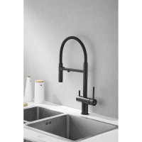 Смеситель для кухни ROSE с подключением к фильтру питьевой воды, черный R958H