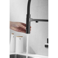 Смеситель для кухни ROSE с подключением к фильтру питьевой воды, черный R958H