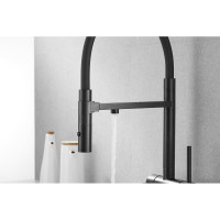 Смеситель для кухни ROSE с подключением к фильтру питьевой воды, черный R958H