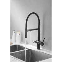 Смеситель для кухни ROSE с подключением к фильтру питьевой воды, черный R958H