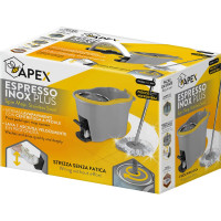 Набор для мытья полов Apex ESPRESSO швабра + ведро с центробежной системой отжима 10580-A