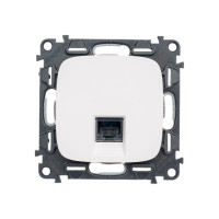 Информационная розетка одиночная Legrand Valena ALLURE. RJ45 Кат.5е UTP.С лицевой панелью.Белая 753740