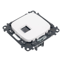 Информационная розетка одиночная Legrand Valena ALLURE. RJ45 Кат.5е UTP.С лицевой панелью.Белая 753740