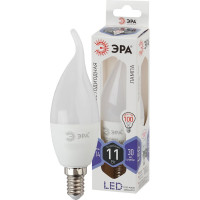 Светодиодная лампа ЭРА LED BXS-11W-860-E14, свеча на ветру, холодный Б0032994