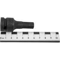 Ударная цельная головка-бита 6 гранная, 1/2", 12 мм FORCE 24406012