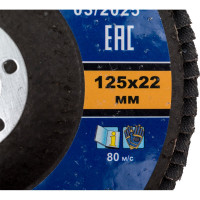 Круг лепестковый шлифовальный (125х22 мм; Р 36) ПРАКТИКА 919-204