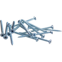 Потайной универсальный шуруп Метизный двор 3,0x45, белый, 22 шт. 4690441018892