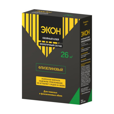 Обойный клей ЭКОН Флизелиновый 200 г Б0023059 2077903