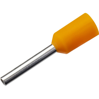 Наконечник-гильза Duwi Е0508, 0.5мм2, с изолированным фланцем, 25 шт./уп. 26685 3