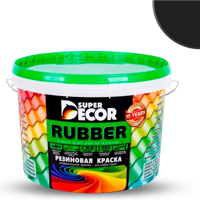 Резиновая краска SUPER DECOR №12 Карибская ночь, 12 кг 4630024701056