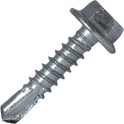 Саморез по металлу без шайбы с увеличенным буртом HARDWEX ТМ HWX7-D12-Р9-5.5x25 мм, св.№3, цинк, 500 шт. 5190000240409