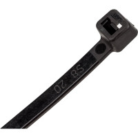 Кабельные хомуты Экопласт 4,8 х 300 мм, цвет черный, 100 шт 45302BL