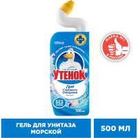 Чистящее средство для унитаза ТУАЛЕТНЫЙ УТЕНОК Морской 500 мл 600328