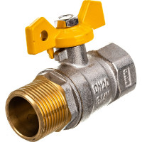 Шаровой кран Terma для газа 3/4в/н бабочка 26063