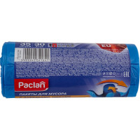 Мешки для мусора с ушками Multitop (30 шт; 50x64 см; 35 л; ПНД; 10.5 мкм; синие) Paclan 600819
