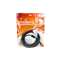 Кабель Telecom HDMI-19M --- HDMI-19M ver 2.0+3D/Ethernet, 2 фильтра, 5m TCG200F-5M