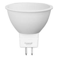 Лампа светодиодная General Lighting Systems GLDEN-MR16-8-230-GU5.3-6500, 8Вт, 540Лм, 230В, цоколь GU5.3, колба MR16 (софит), 6500К - холодный белый свет 650500